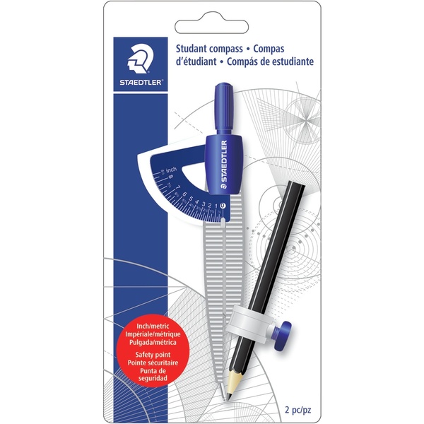 Staedtler Compass, Student, W/Pencil 557SCBK